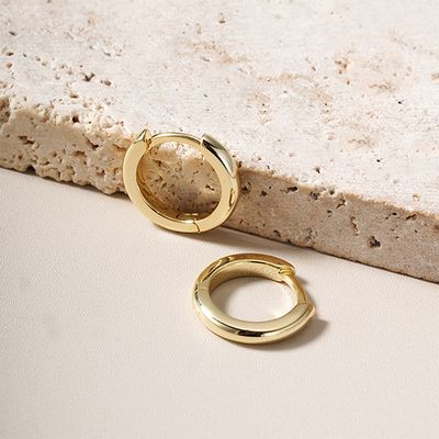 Halo Huggie Hoops Gold